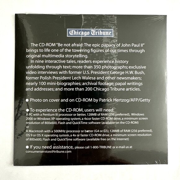 'Be not afraid' The epic papacy of John Paul II 2 Multimedia CD-ROM - New Sealed - Picture 2 of 3